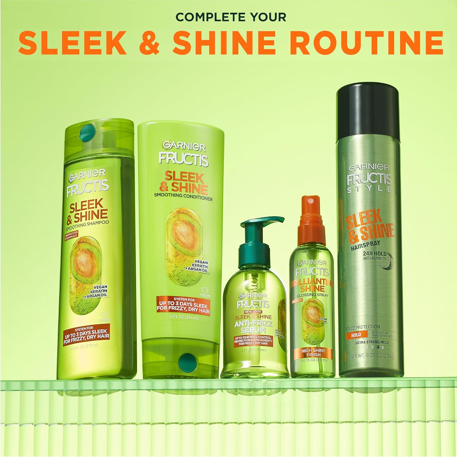Garnier Fructis Style Sleek & Shine Anti-Humidity Hairspray - 8.25 Oz