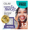 Olay Retinol Face Moisturizer, 24 MAX Anti-Aging Night Cream for Women, Fragrance-Free, Anti-Wrinkle Skin Care (1.7 oz) & Trial Size Retinol Cleansing Melts, Water-Activated Face Wash (12 ct)