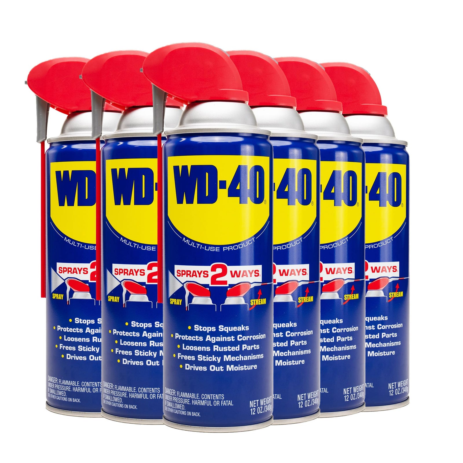 WD-40 Original Formula, Multi-Use Product with Smart Straw Sprays 2 Ways,12 OZ, 3-Pack, 12 OZ, [8-Pack]