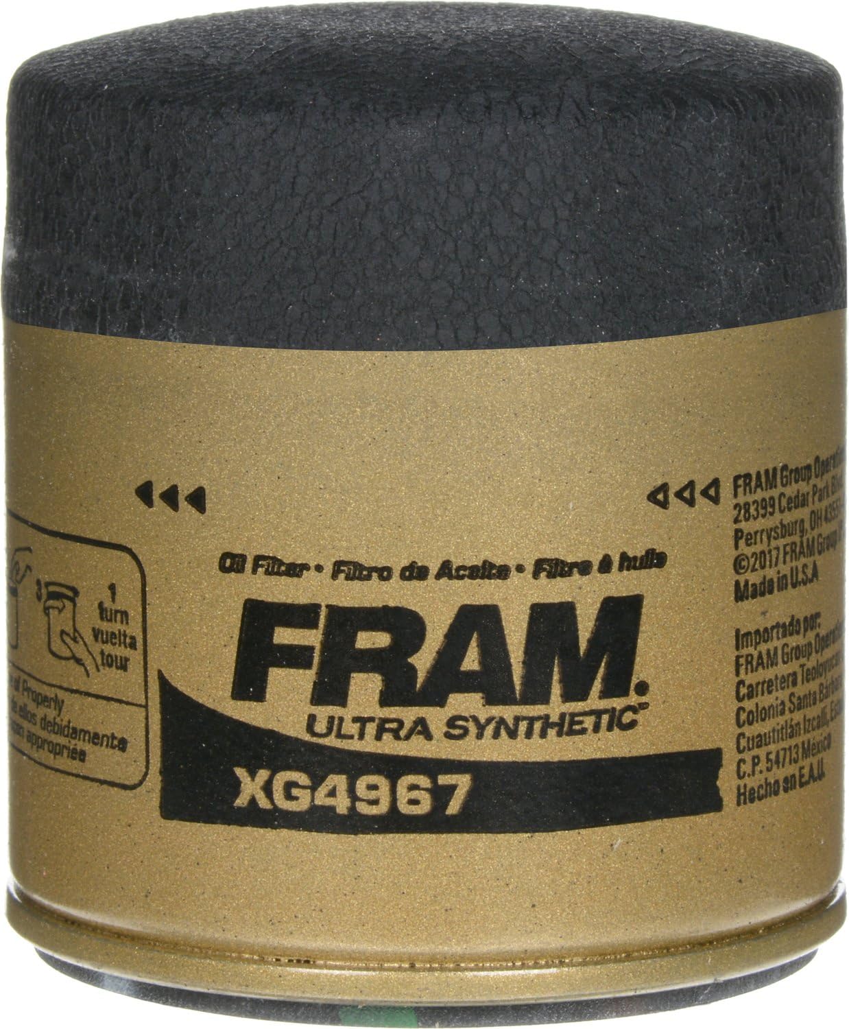 FRAM Synthetic XG4967P 20K Mile Change Automotive Replacement Engine Oil Filter for Synthetic Oil Changes, Premium Vehicle Engine Protection Oil Filter for Select Vehicle Model Years
