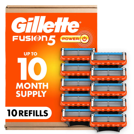 Gillette Fusion5 Power Razor Blades for Men, 5-Blade Razor Refills, 8 Count, Holiday Gifts for Men