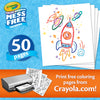 Crayola Color Wonder Mess Free Coloring Pages (50ct), Create Your Own Coloring Pages, Blank Color Wonder Refill, Toddler Toys & Gifts