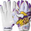 Franklin Sports Youth NFL Football Receiver Gloves - Kids Football Gloves Pair - NFL Team Logos and Silicone Palm
