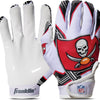 Franklin Sports Youth NFL Football Receiver Gloves - Kids Football Gloves Pair - NFL Team Logos and Silicone Palm