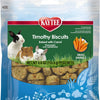 Kaytee Timothy Biscuits Baked Treat for Pet Guinea Pigs, Rabbits & Other Small Animals, Carrot, 4 oz (Pack of 2)