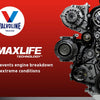 Valvoline Full Synthetic High Mileage with MaxLife Technology SAE 0W-20 Motor Oil 5 QT, Case of 3