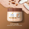 Dove Brown Sugar and Coconut Butter Body Scrub Exfoliates and Deeply Nourishes for Smooth, Radiant Skin 15 oz