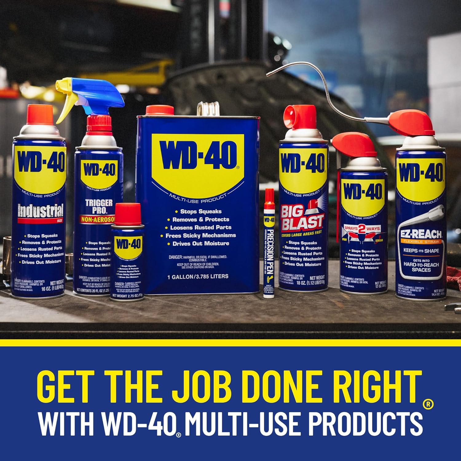WD-40 Original Formula, Multi-Use Product with Smart Straw Sprays 2 Ways,12 OZ [6-Pack]