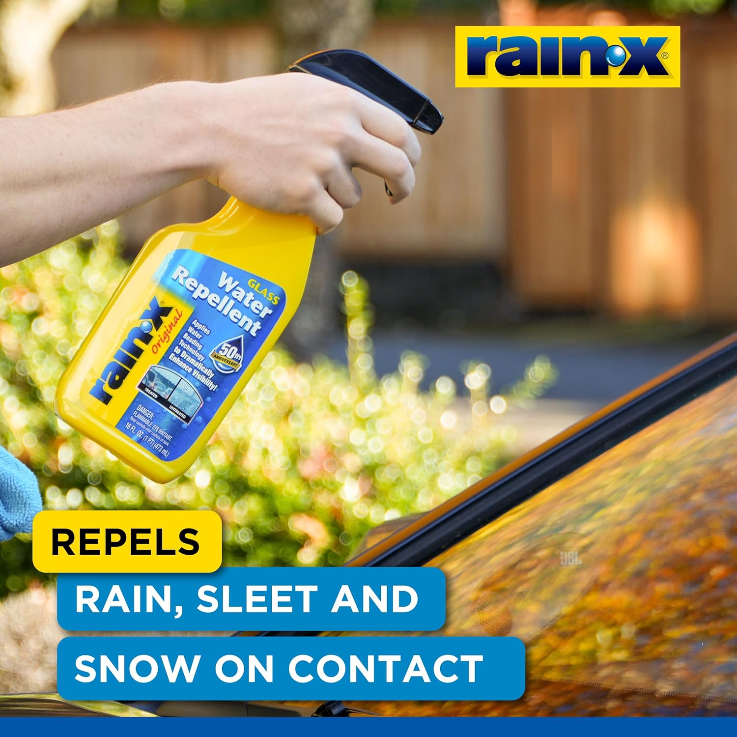 Rain-X 630168 Glass Water-Repellent Aerosol 12 oz.