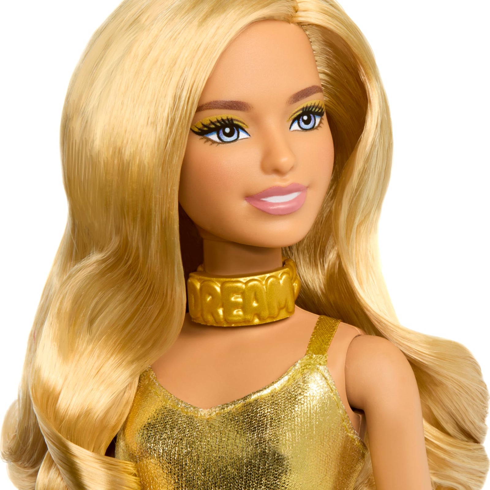 Barbie Fashionistas Doll #221 with Natural Black Hair Wearing Removable Red Dress & Accessories, 65th Anniversary Collectible Toy