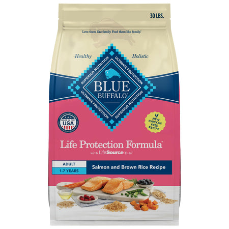 Blue Buffalo Life Protection Formula Adult Small Breed Dry Dog Food, Supports High Energy Needs, Made with Natural Ingredients, Lamb & Brown Rice Recipe, 5-lb. Bag