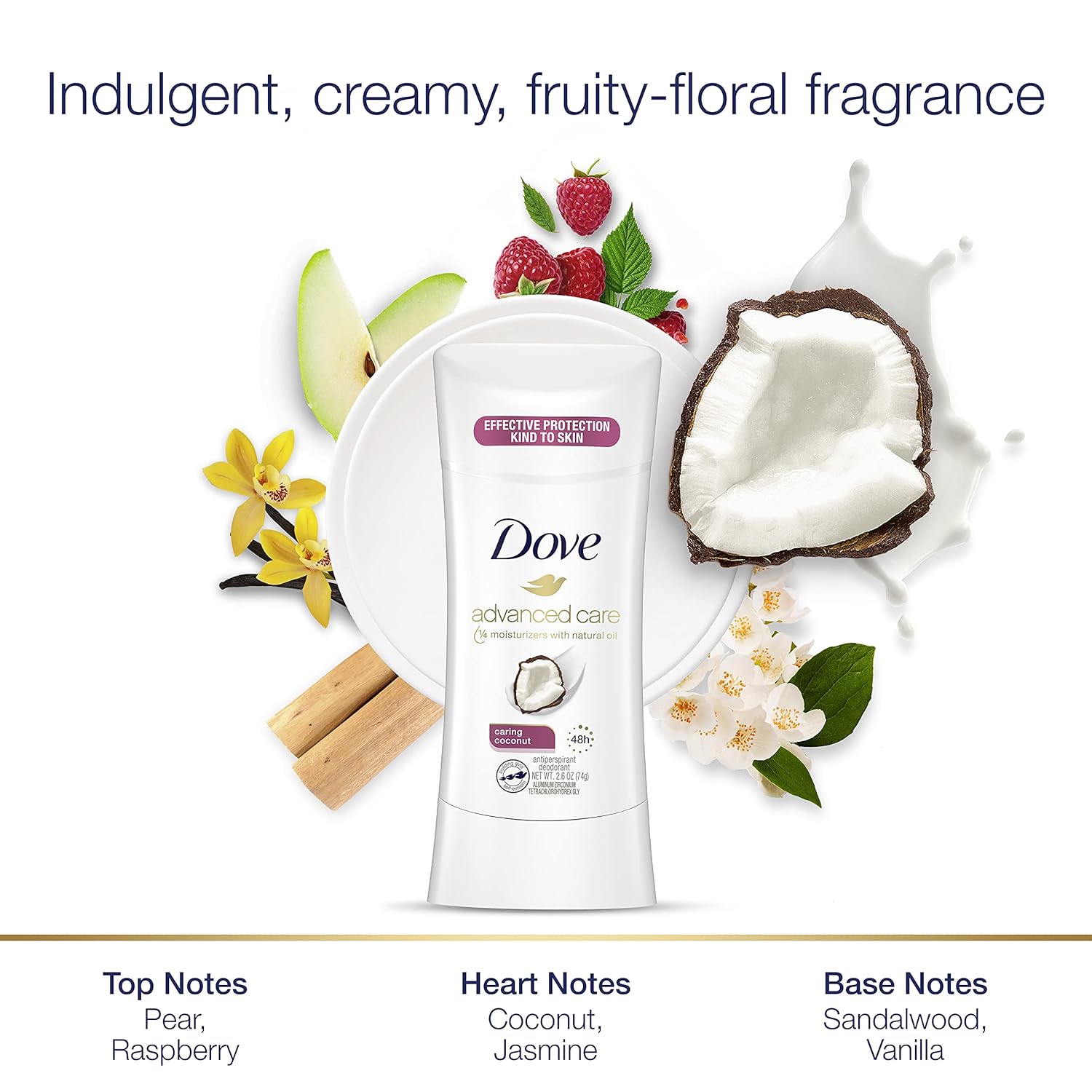 Dove Advanced Care Antiperspirant Deodorant Stick Cool Essentials 4 ct for helping your skin barrier repair after shaving 72 hour odor control and sweat protection with Pro Ceramide Technology 2.6 oz