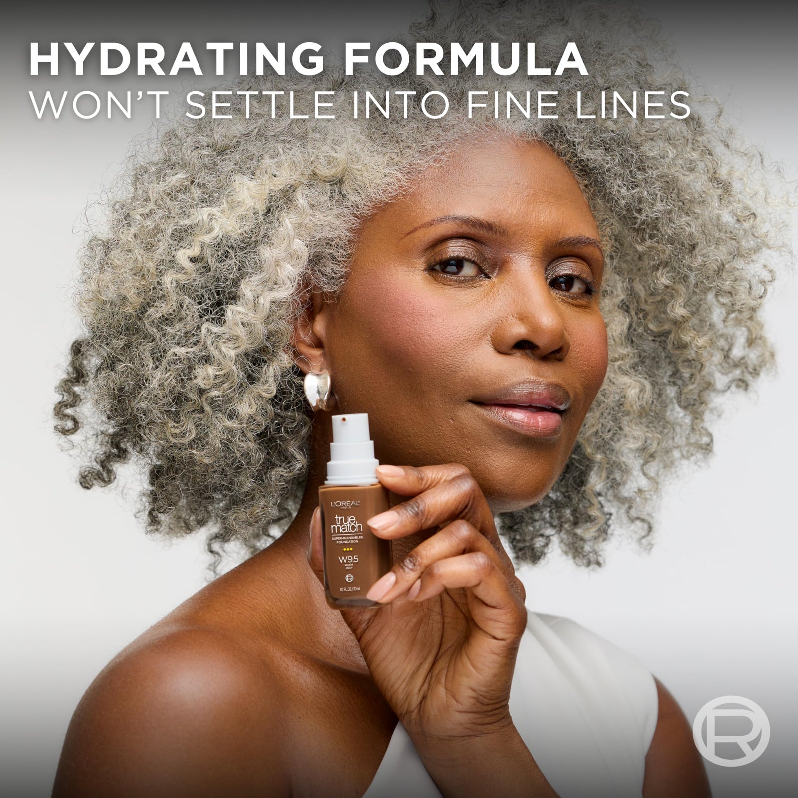 L'Oreal Paris True Match Super-Blendable Foundation, Medium Coverage Liquid Foundation Makeup, W2.5, Light Medium, 1 Fl Oz