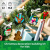 LEGO Christmas Ornament Selection Building Toys - Holiday Crafts for Family, Kids, Boys & Girls, Ages 6+ - Hanging Christmas Decorations for Tree - 40744