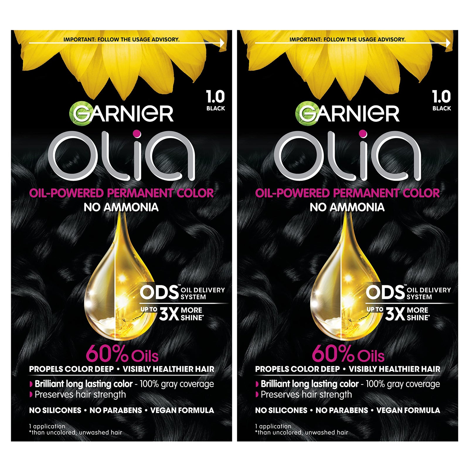Garnier Hair Color Olia Ammonia-Free Brilliant Color Oil-Rich Permanent Hair Dye, 9 1/2.1 Lightest Ash Blonde, 1 Count (Packaging May Vary)
