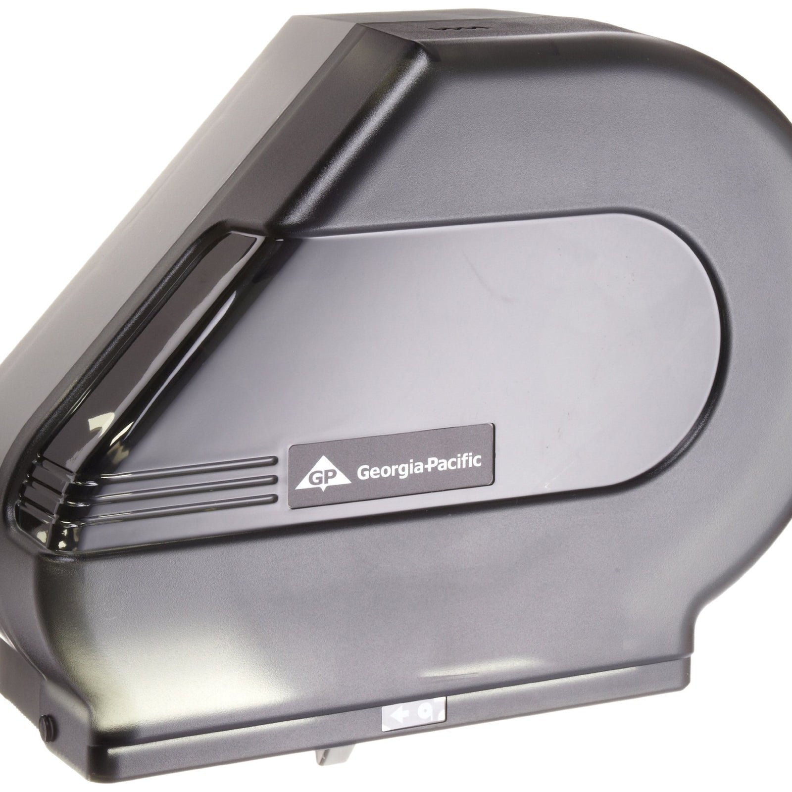 Georgia-Pacific Single-Roll Jumbo Toilet Paper Dispenser by GP PRO (Georgia-Pacific), Translucent Smoke, 59009, 10.610" W x 5.390" D x 11.290" H