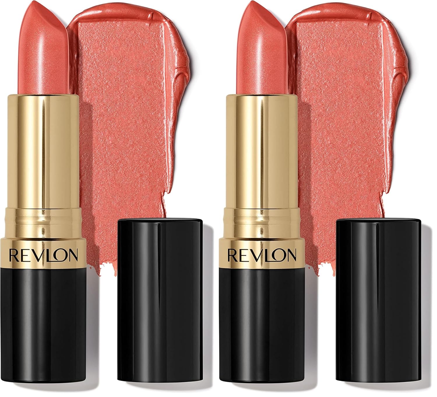 REVLON Super Lustrous Lipstick, High Impact Lipcolor with Moisturizing Creamy Formula, Infused with Vitamin E and Avocado Oil in Red/Coral, Extra Spicy (761) (Pack of 4)