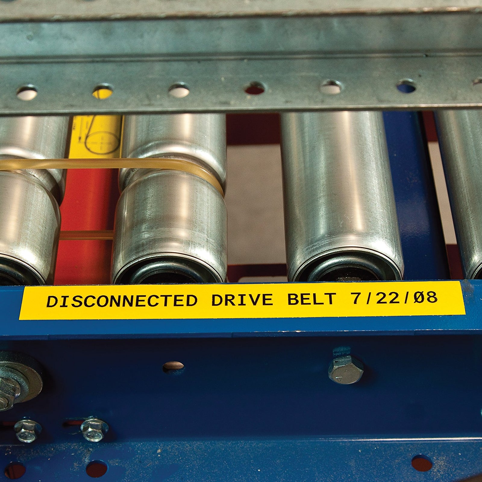 Brady Authentic (M21-375-595-BR) All-Weather Vinyl Label for Indoor/Outdoor ID, Lab and Equipment Labeling, White on Brown- ForM210, M210-LAB, M211, BMP21-PLUS and BMP21-LAB Printers, .375" W, 21' L