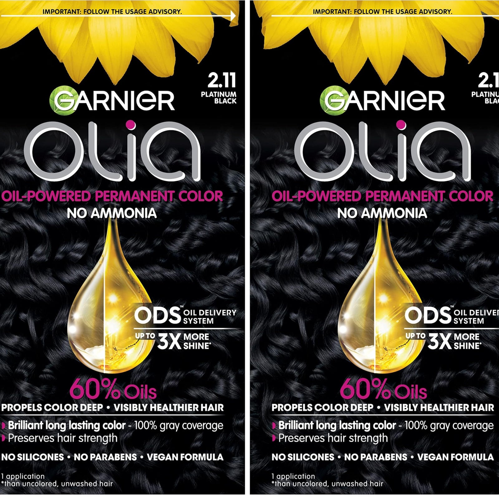 Garnier Hair Color Olia Ammonia-Free Brilliant Color Oil-Rich Permanent Hair Dye, 9 1/2.1 Lightest Ash Blonde, 1 Count (Packaging May Vary)