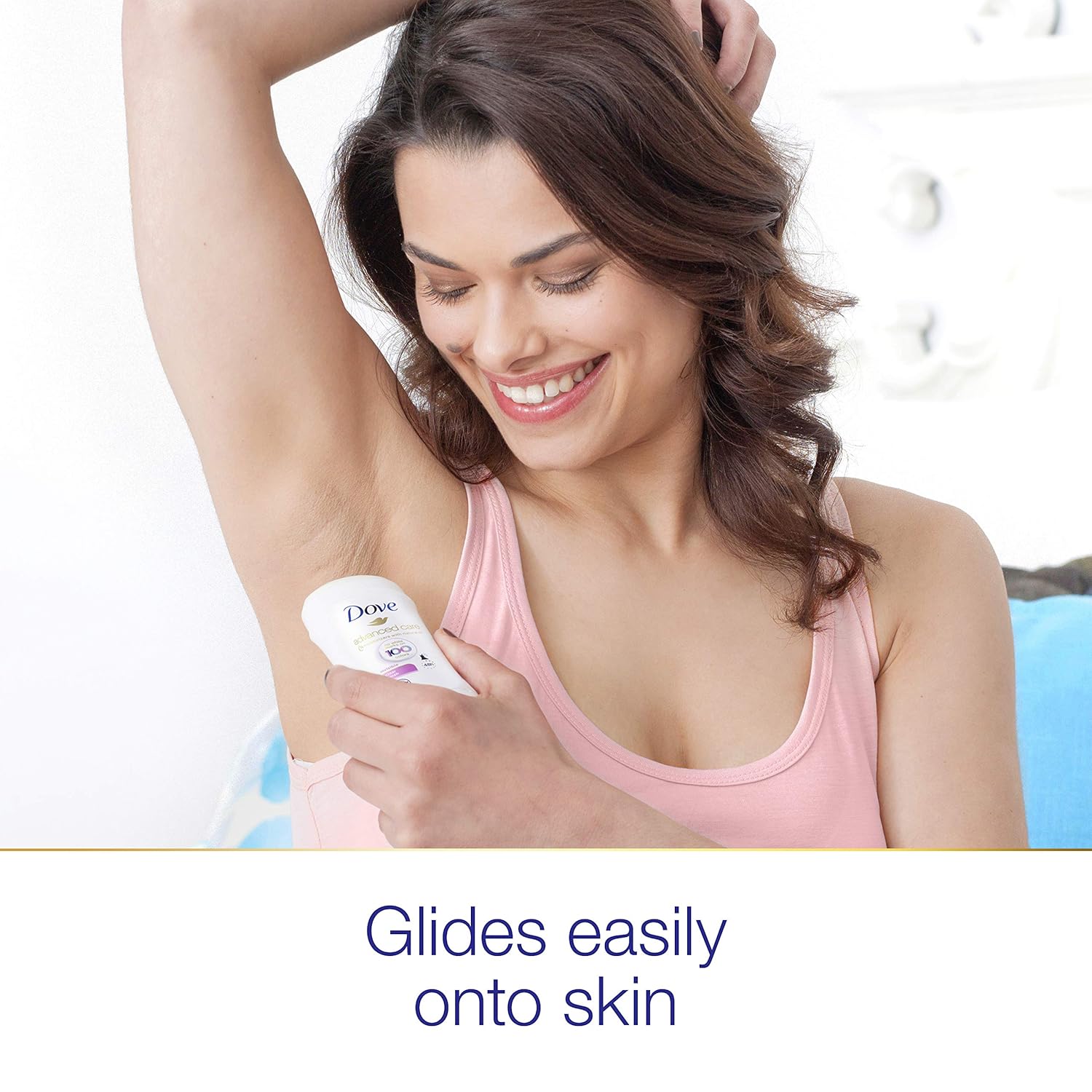 Dove Advanced Care Antiperspirant Deodorant Stick Cool Essentials 4 ct for helping your skin barrier repair after shaving 72 hour odor control and sweat protection with Pro Ceramide Technology 2.6 oz