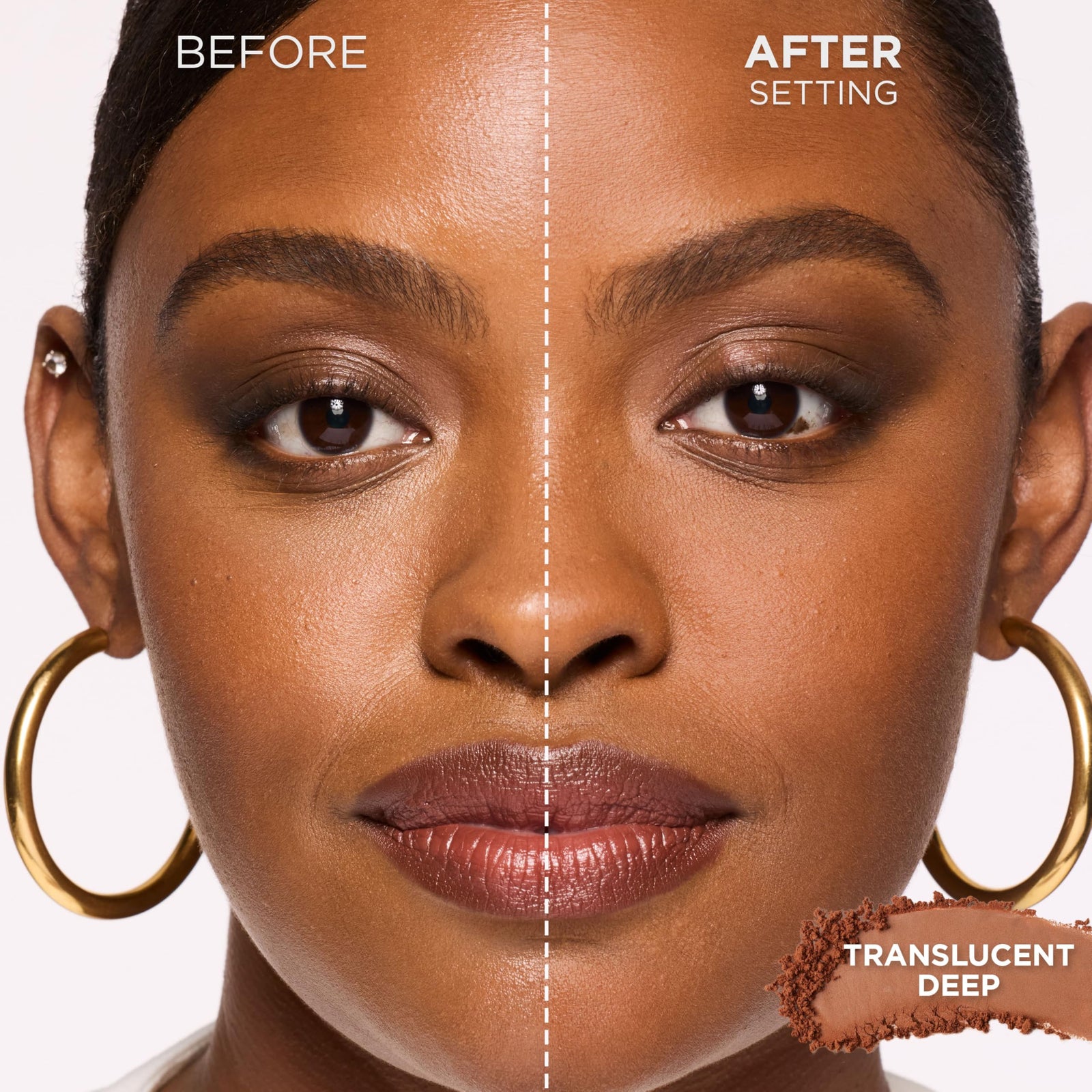 L'Oreal Paris Infallible Blur-fection Longwear Loose Setting Powder, Blurring Face Powder With Up to 24HRs of Wear, Brightening Deep Pink, 1 Kit