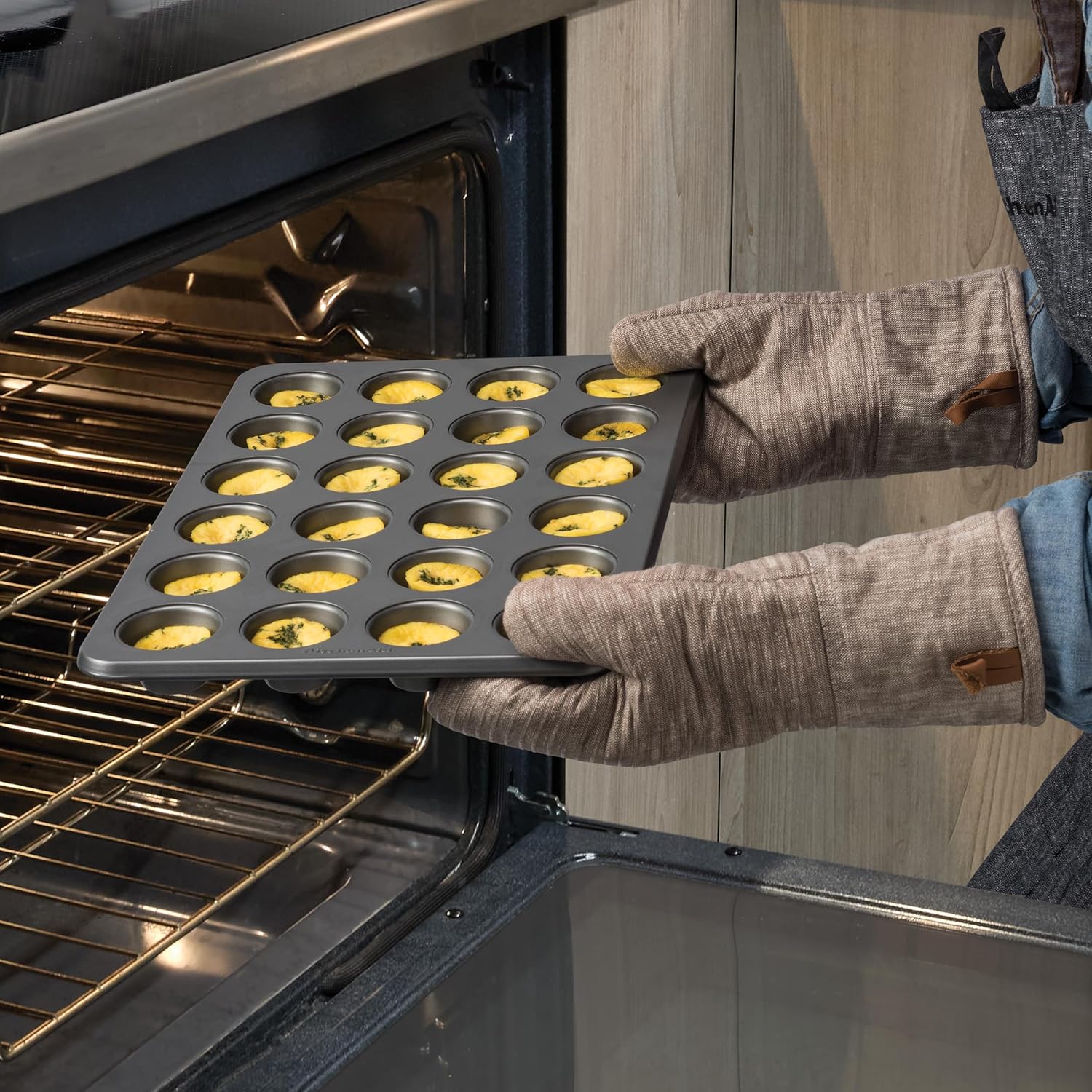 KitchenAid Non-stick Muffin Pan, 12 Cup, Evergreen