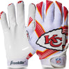 Franklin Sports Youth NFL Football Receiver Gloves - Kids Football Gloves Pair - NFL Team Logos and Silicone Palm