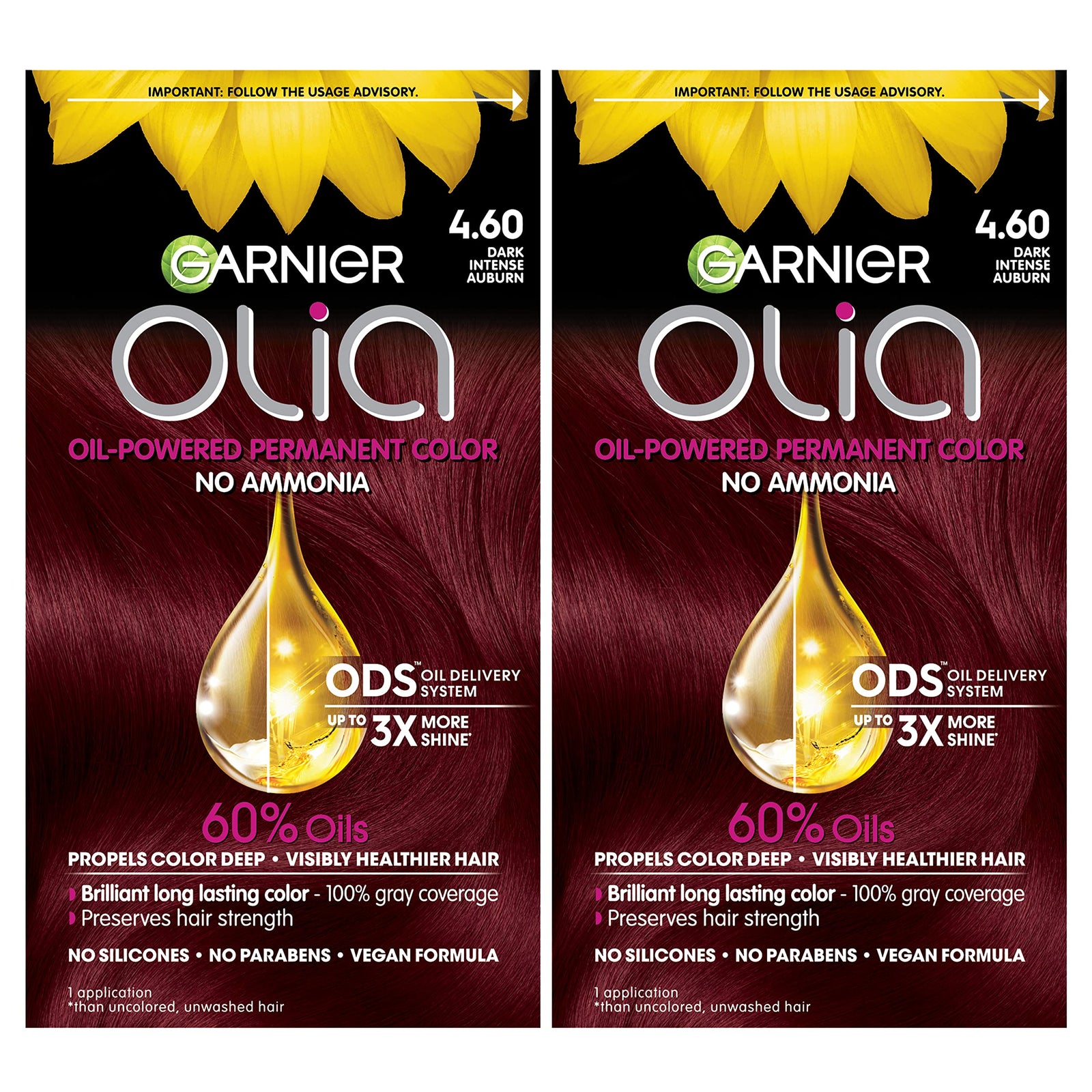 Garnier Hair Color Olia Ammonia-Free Brilliant Color Oil-Rich Permanent Hair Dye, 9 1/2.1 Lightest Ash Blonde, 1 Count (Packaging May Vary)