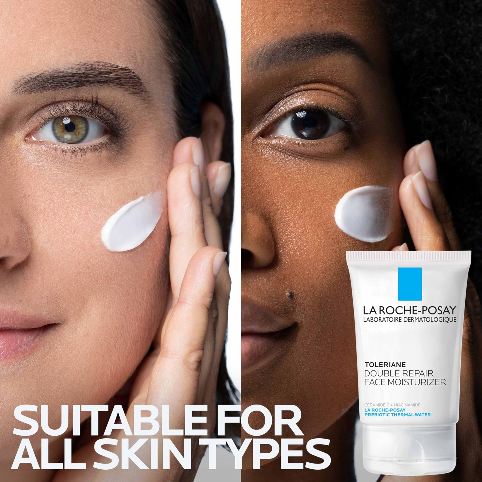 La Roche-Posay Toleriane Double Repair Face Moisturizer, Daily Moisturizer Face Cream with Ceramide & Niacinamide for All Skin Types, Immediate Comfort & Long Lasting Hydration, Fragrance Free