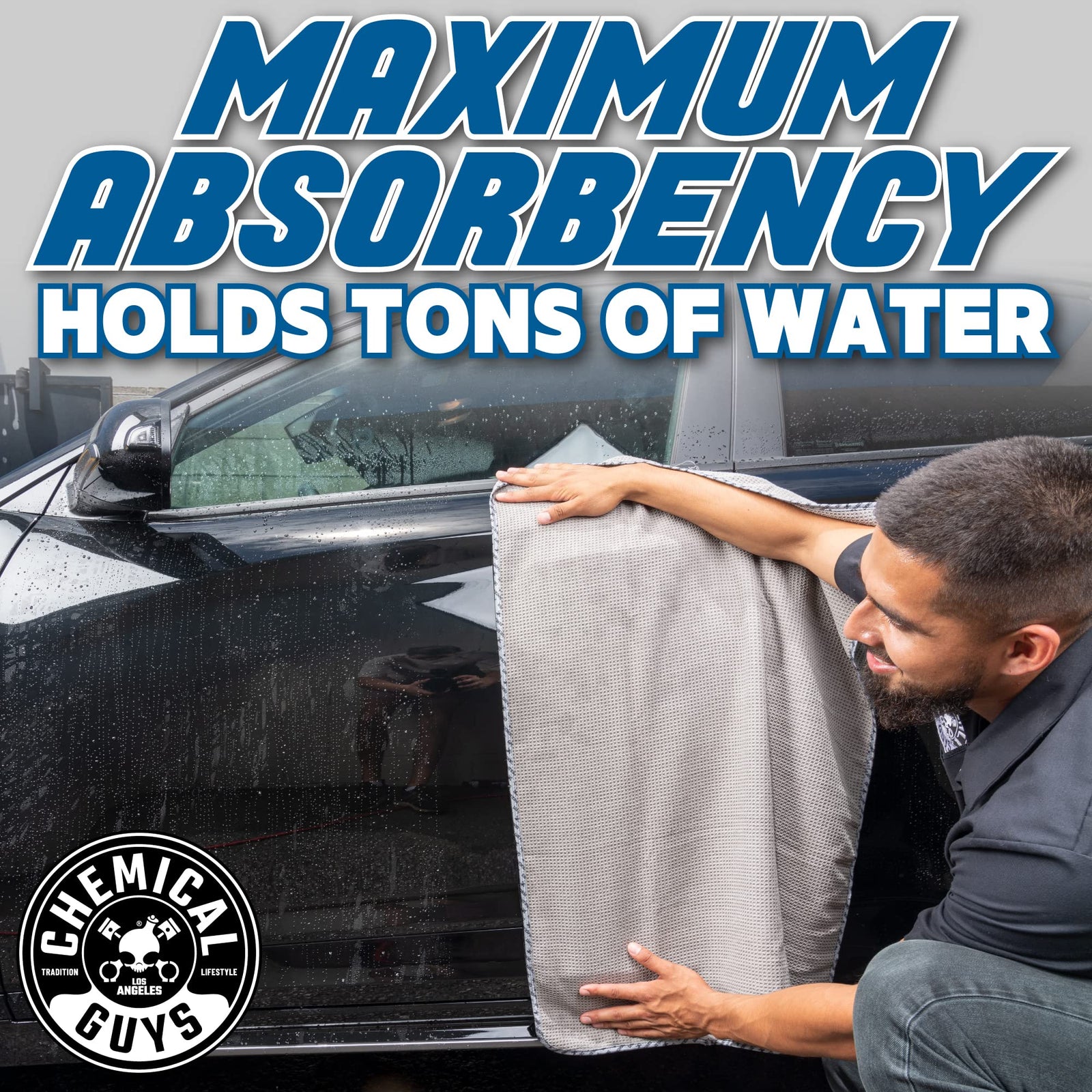 Chemical Guys Waffle Weave for Home & Auto Glass, Windows, Mirrors & More, Lavender (25 in. x 36 in.) 3-Pack