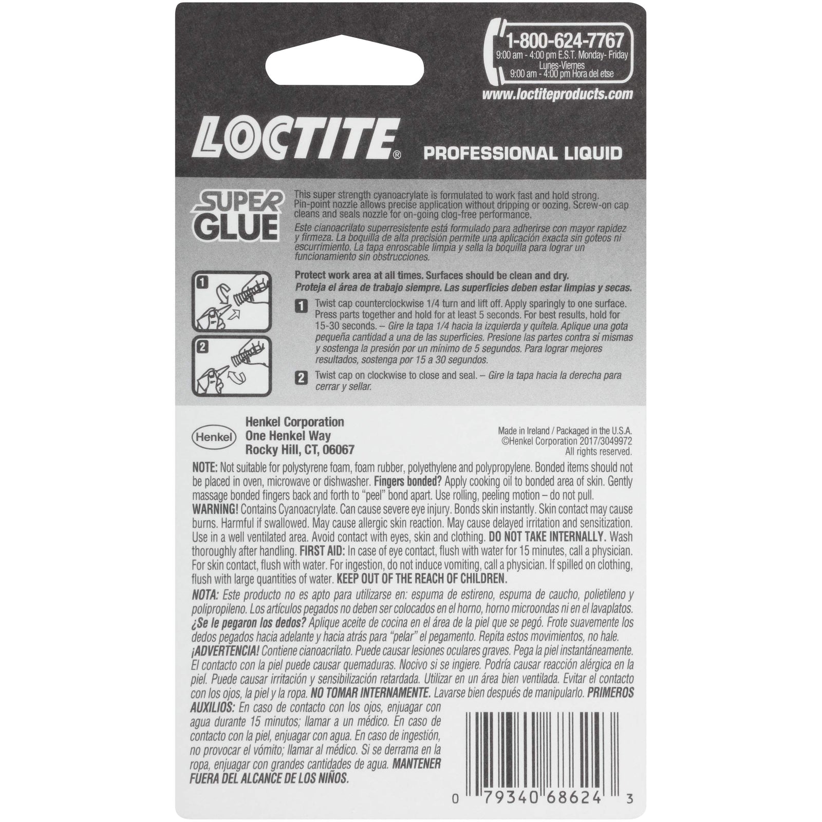 Loctite Super Glue Liquid Professional, Clear, 0.7 fl oz Bottle, 4 Pack - Superglue for Plastic, Wood, Metal, Crafts & Repair, Cyanoacrylate Adhesive Instant Glue, Quick Dry