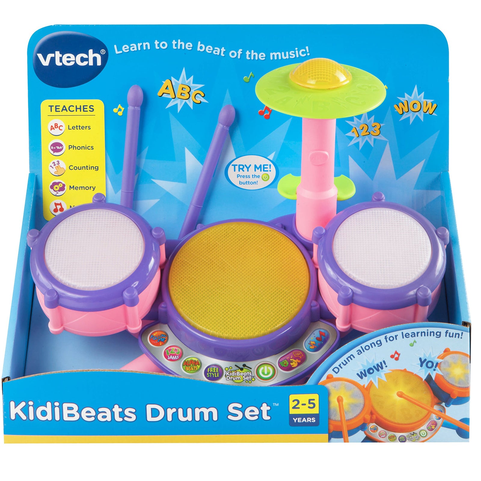 VTech KidiBeats Drum Set (Frustration Free Packaging)