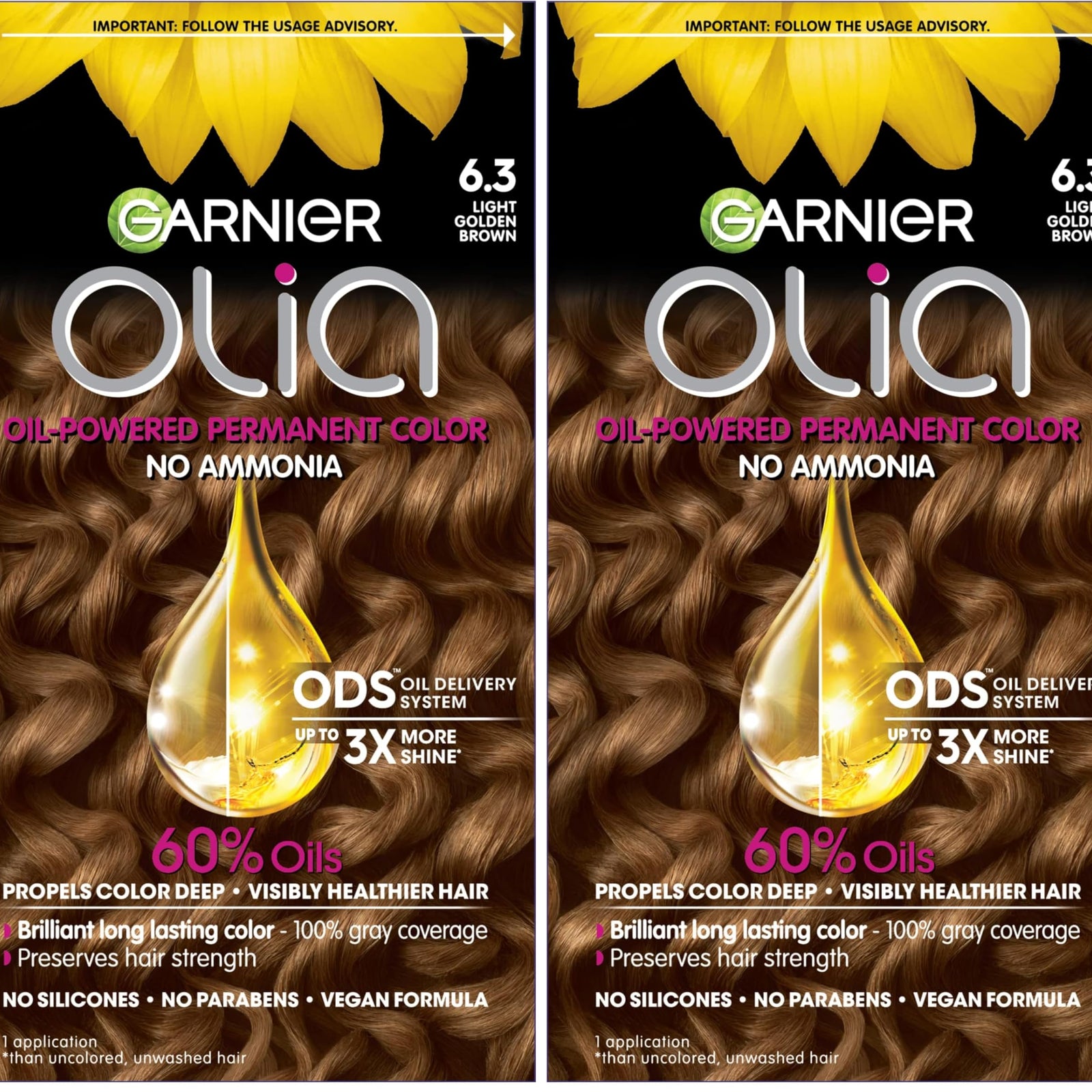 Garnier Hair Color Olia Ammonia-Free Brilliant Color Oil-Rich Permanent Hair Dye, 9 1/2.1 Lightest Ash Blonde, 1 Count (Packaging May Vary)