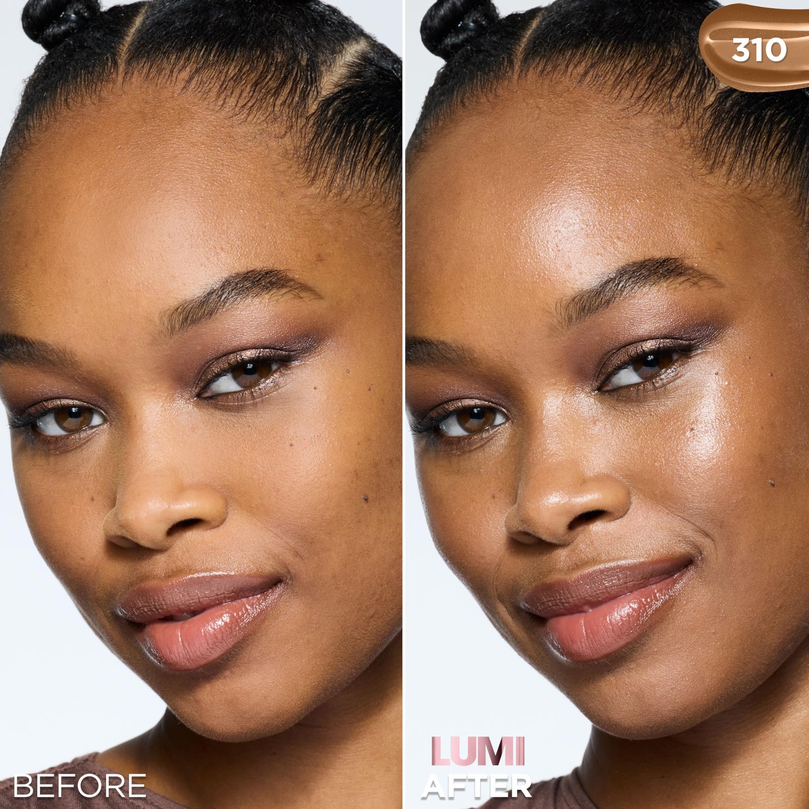 L'Oreal Paris Lumi Le Glow Skin Tint, Lightweight Water-Based Tinted Serum with Foundation-Like Coverage, Glow Illuminator, Warm 220, 0.85 Fl Oz