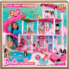 Barbie Dreamhouse, Pool Party Doll House with 75+ Pieces and 3-Story Slide, House Playset, Pet Elevator and Puppy Play Areas