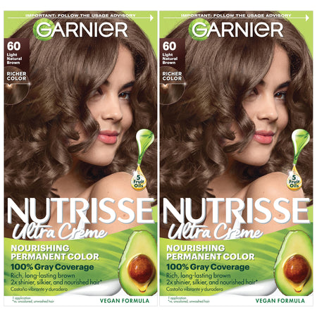 Garnier Hair Color Nutrisse Nourishing Creme, 73 Dark Golden Blonde (Honey Dip) Permanent Hair Dye, 2 Count (Packaging May Vary)