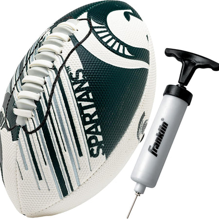 Franklin Sports NCAA Football - Youth Mini Football - 8.5" SPACELACE Easy Grip Texture - Perfect for Kids