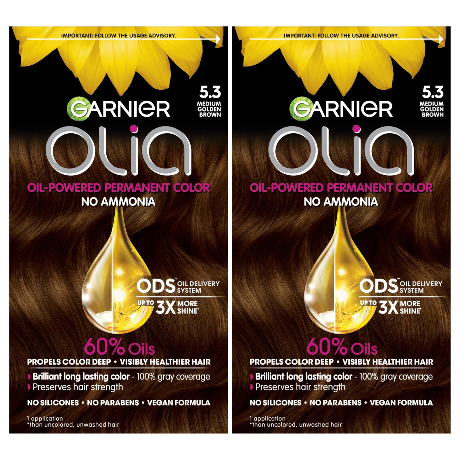 Garnier Hair Color Olia Ammonia-Free Brilliant Color Oil-Rich Permanent Hair Dye, 9 1/2.1 Lightest Ash Blonde, 1 Count (Packaging May Vary)