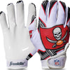 Franklin Sports Youth NFL Football Receiver Gloves - Kids Football Gloves Pair - NFL Team Logos and Silicone Palm