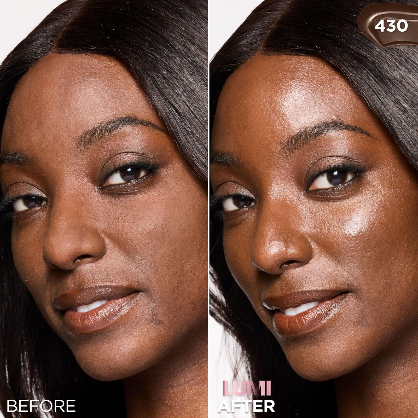 L'Oreal Paris Lumi Le Glow Skin Tint, Lightweight Water-Based Tinted Serum with Foundation-Like Coverage, Glow Illuminator, Warm 220, 0.85 Fl Oz