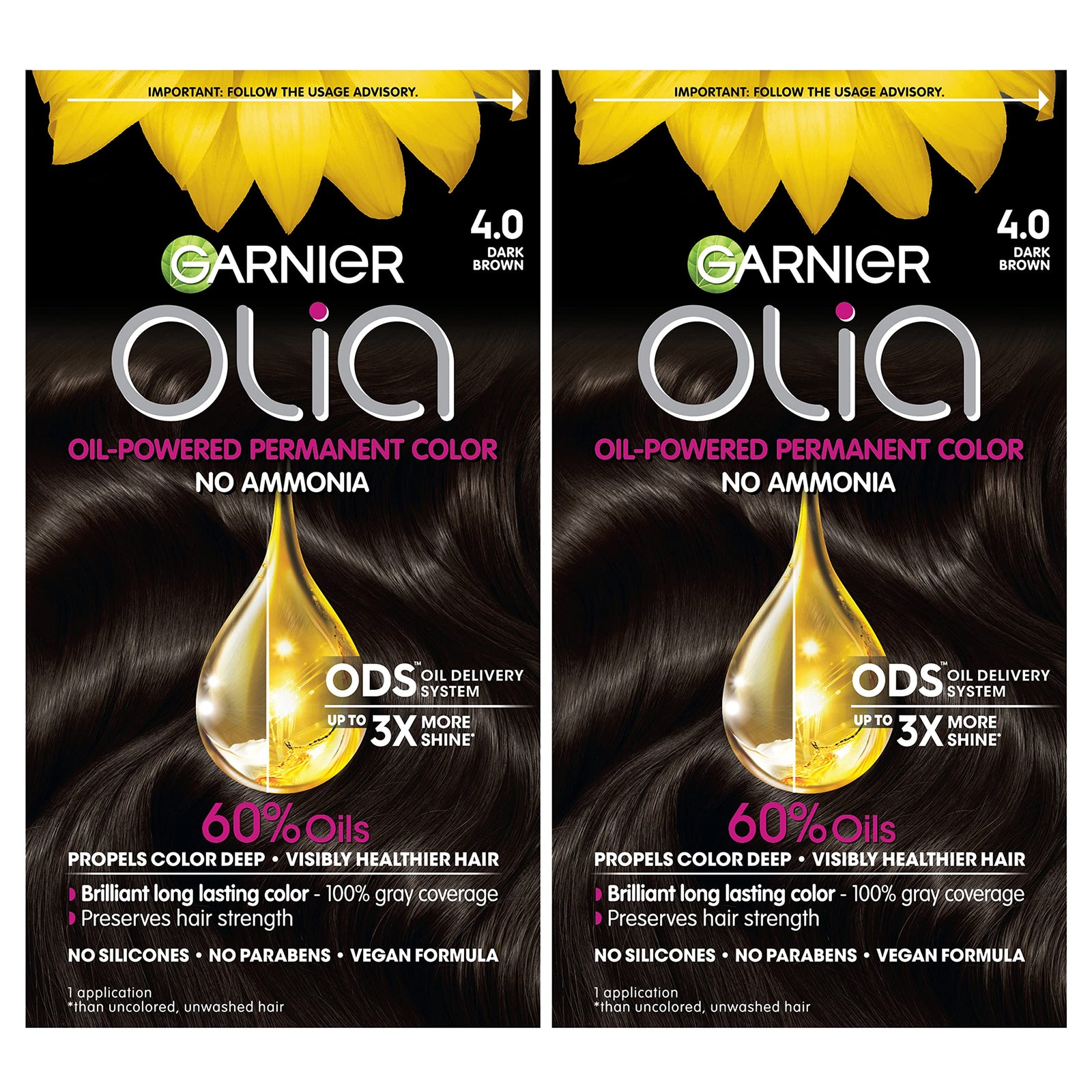 Garnier Hair Color Olia Ammonia-Free Brilliant Color Oil-Rich Permanent Hair Dye, 9 1/2.1 Lightest Ash Blonde, 1 Count (Packaging May Vary)