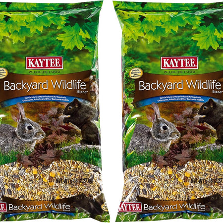 Kaytee Wildlife Food, for Squirrels Chipmunks Rabbits, 5 Pound | Pack of 2