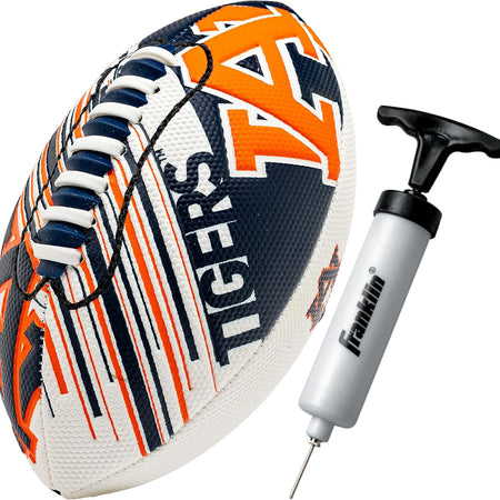 Franklin Sports NCAA Football - Youth Mini Football - 8.5" SPACELACE Easy Grip Texture - Perfect for Kids