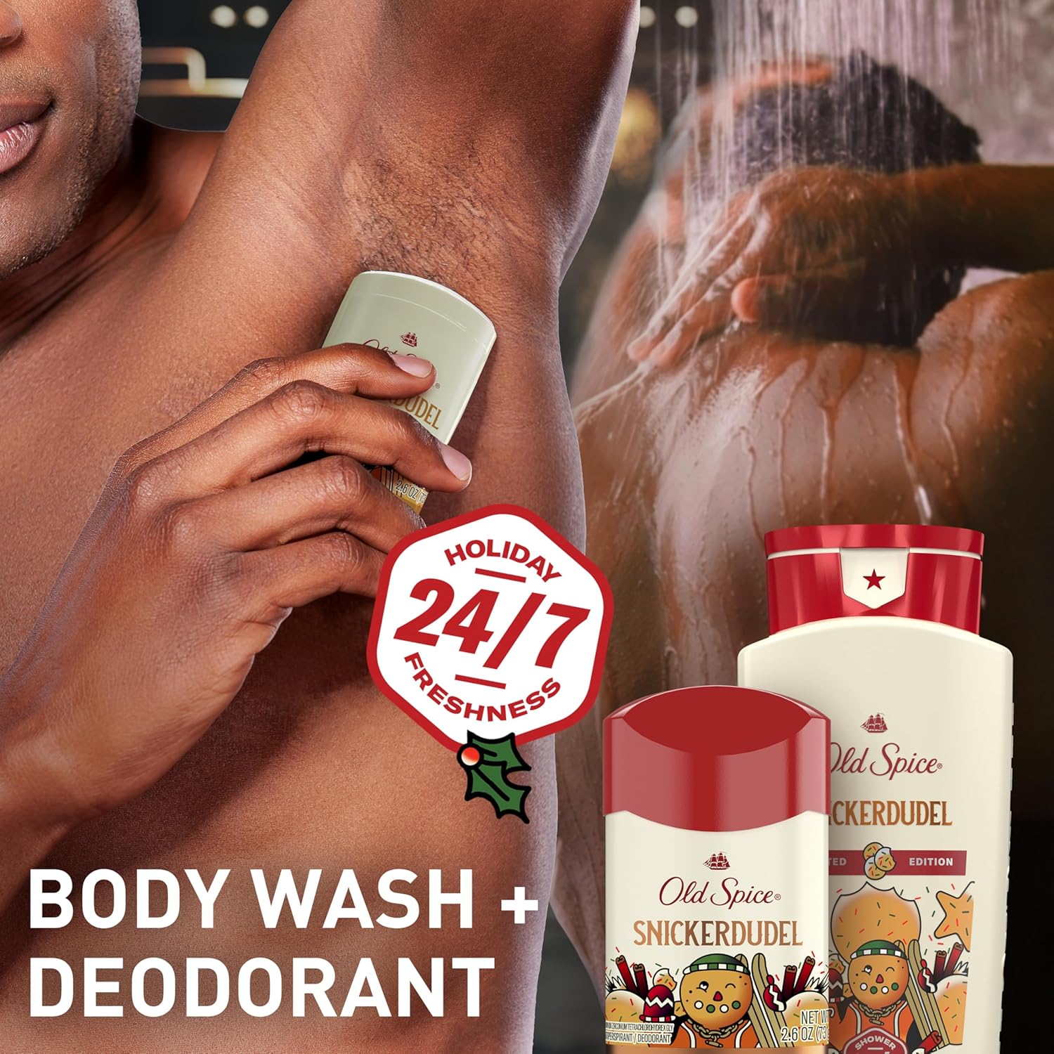 Old Spice Dry Feel Antiperspirant Deodorant for Men, 24/7 Freshness, 24/7 Sweat & Odor Protection, Gentle on Skin with Skin Conditioners, Timber with Sandalwood + Cypress Scent, 2.6 oz