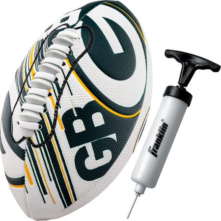 Franklin Sports NFL Team Mini Footballs - Youth 8.5" Official NFL Licensed Football + Air Pump Set