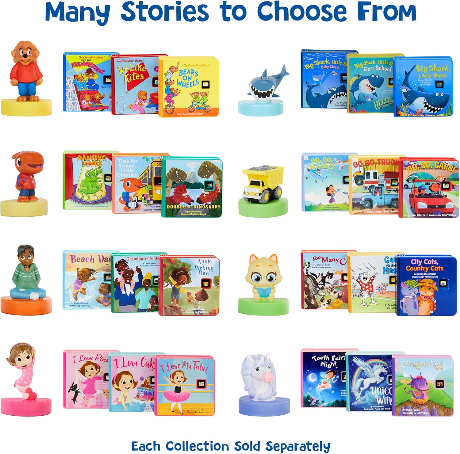 Little Tikes Story Dream Machine Go, Go, Vehicles Story Collection, Storytime, Books, Trucks, Random House, Audio Play Character, Gift and Toy for Toddlers and Kids Girls Boys Ages 3+ Years