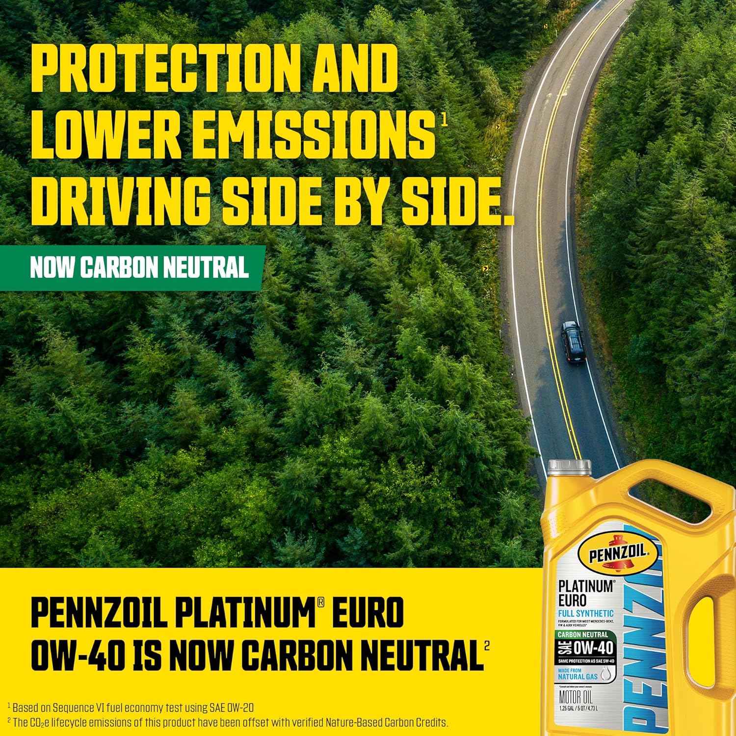 Pennzoil Platinum Euro AV Full Synthetic 5W-30 Motor Oil (1-Quart, Case of 6)