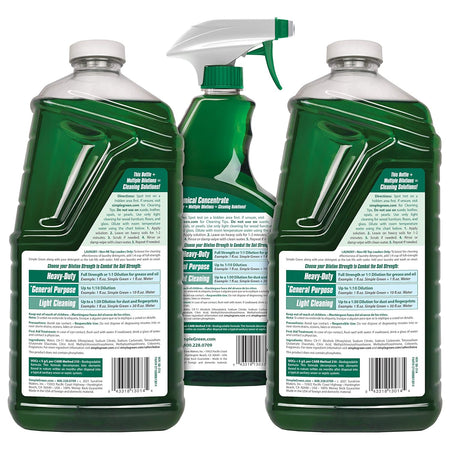 Simple Green All-Purpose Cleaner Spray and Refill, Green, 3 Piece Set, Original, 1 Count