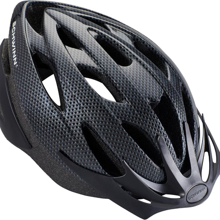 Schwinn Thrasher Helmet for Adults, Size 58-62 cm for Riders Ages 14+, Microshell, Adjustable Dial & Straps, Interior Padding, Air Vents, Lighted or Unlit, Visor, Adult Bike Helmet